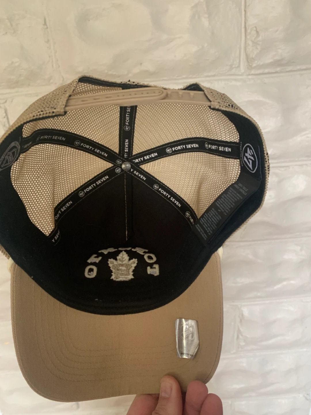 Toronto Maple Leafs 47 Brand Trucker Hat - Tan