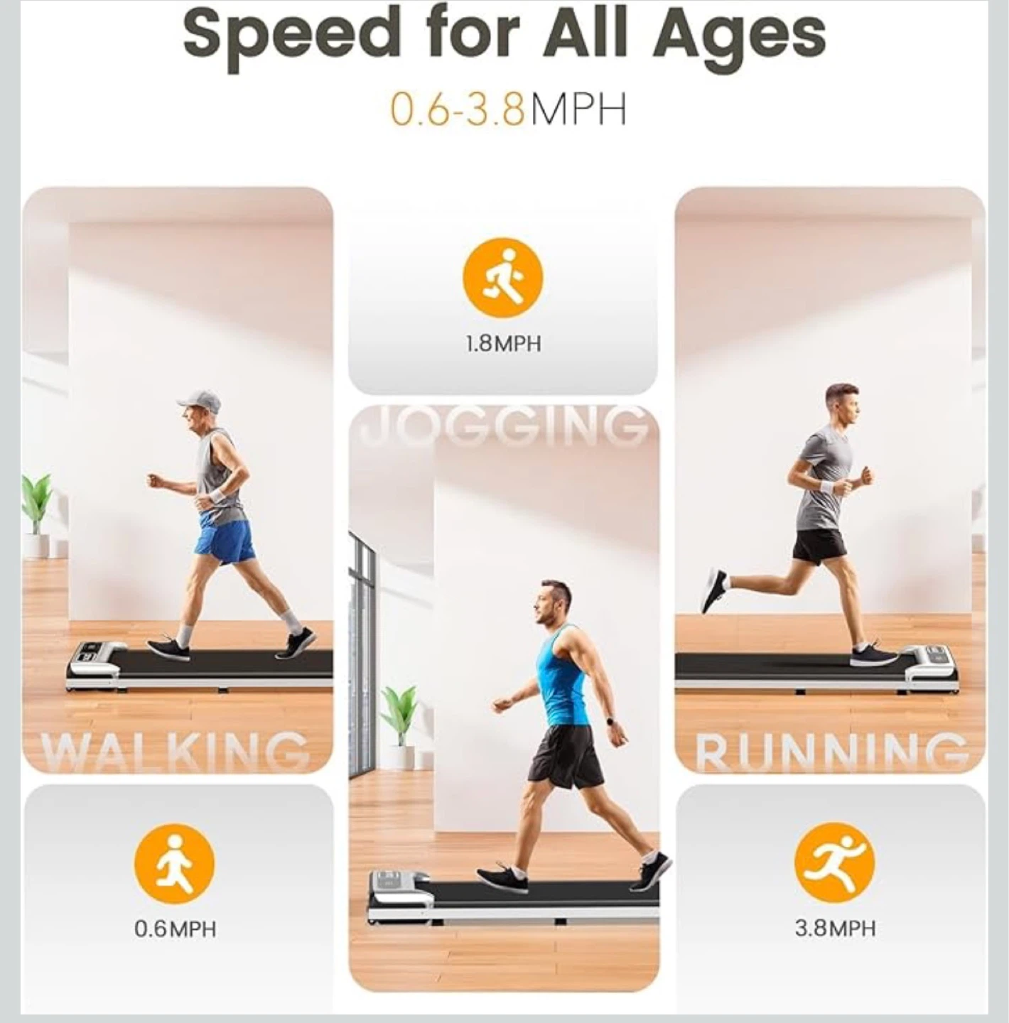 Brand new Yagud Under Desk Walking Pad Treadmill - photo 3