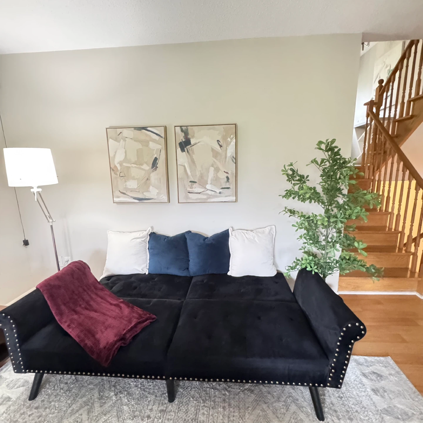 Stylish Velvet Sofa Bed - photo 4