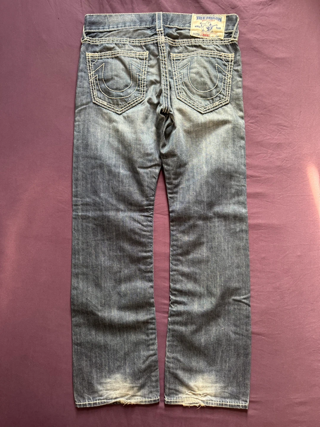 2 Pairs True Religion Jeans Ricky Relaxed Straight Fit - photo 5