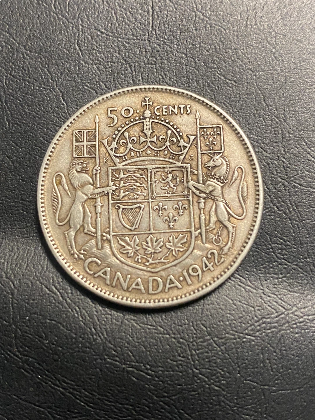 1942 Canadian 50 Cents 80% Silver