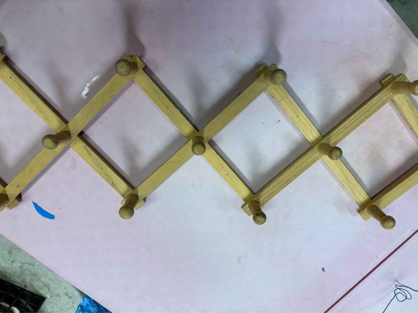 Wooden Accordion Wall Hook Rack