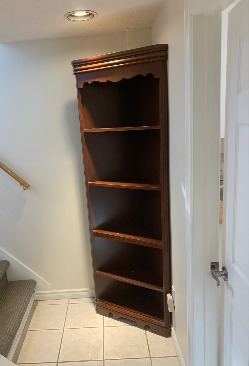 Solid Wood Corner Bookcase