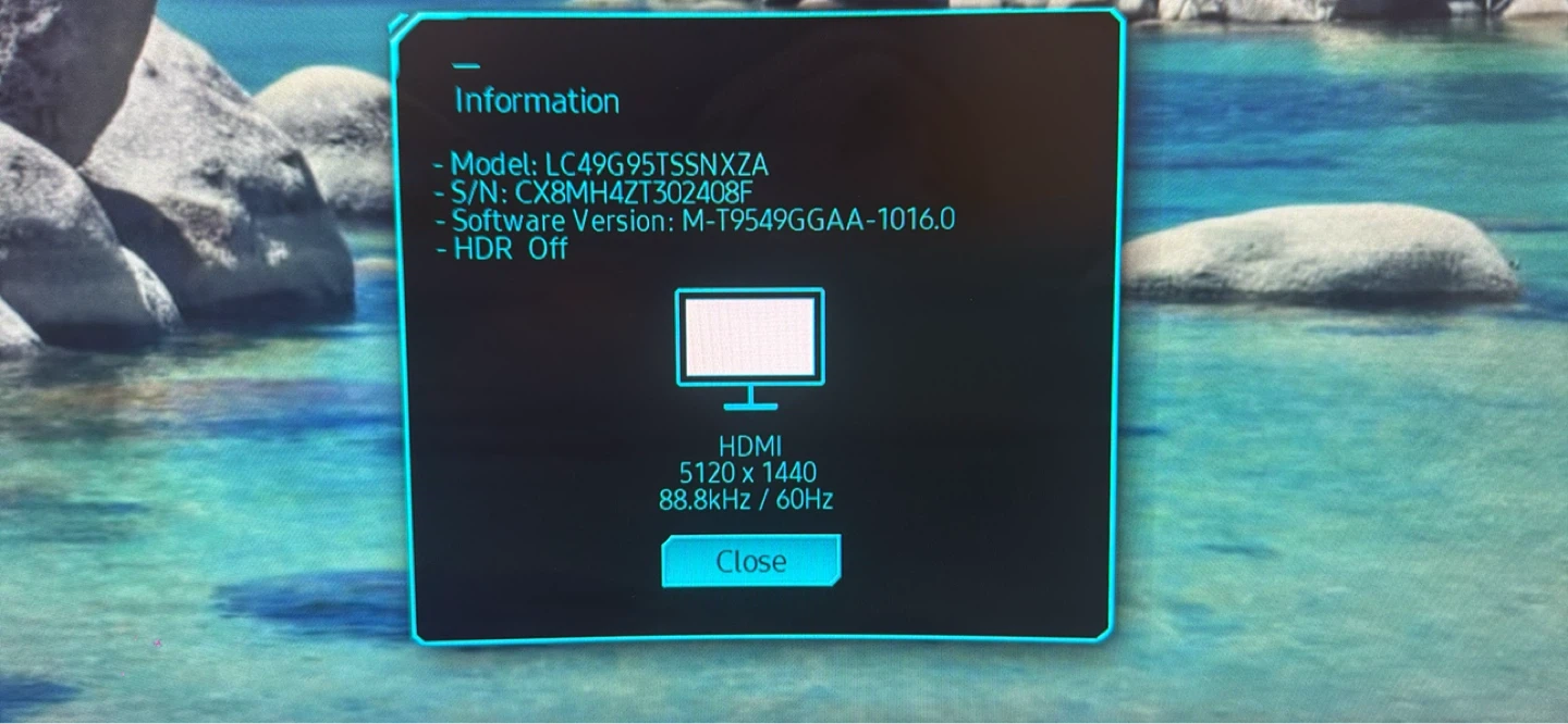 Samsung LC49G95T 49" Odyssey G9 Gaming Monitor