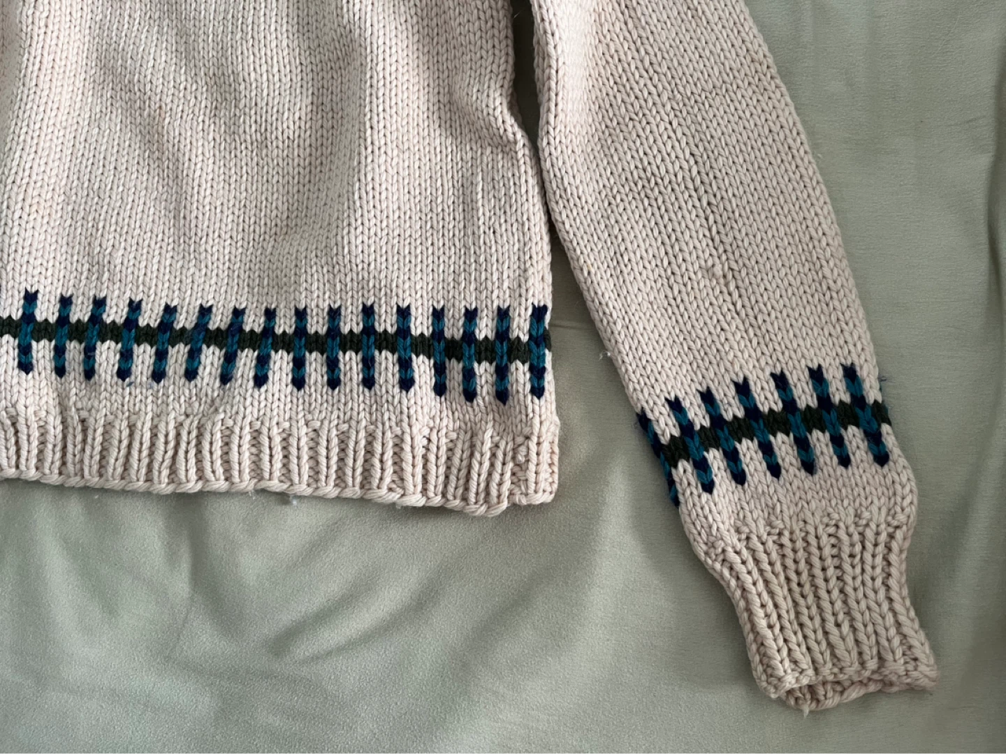 Vintage Fair Isle Outdoor Turtleneck Sweater - photo 3