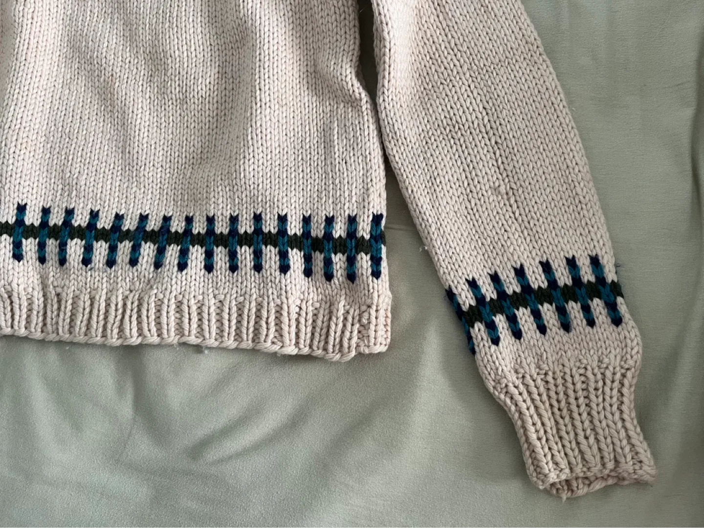 Vintage Fair Isle Outdoor Turtleneck Sweater - photo 3