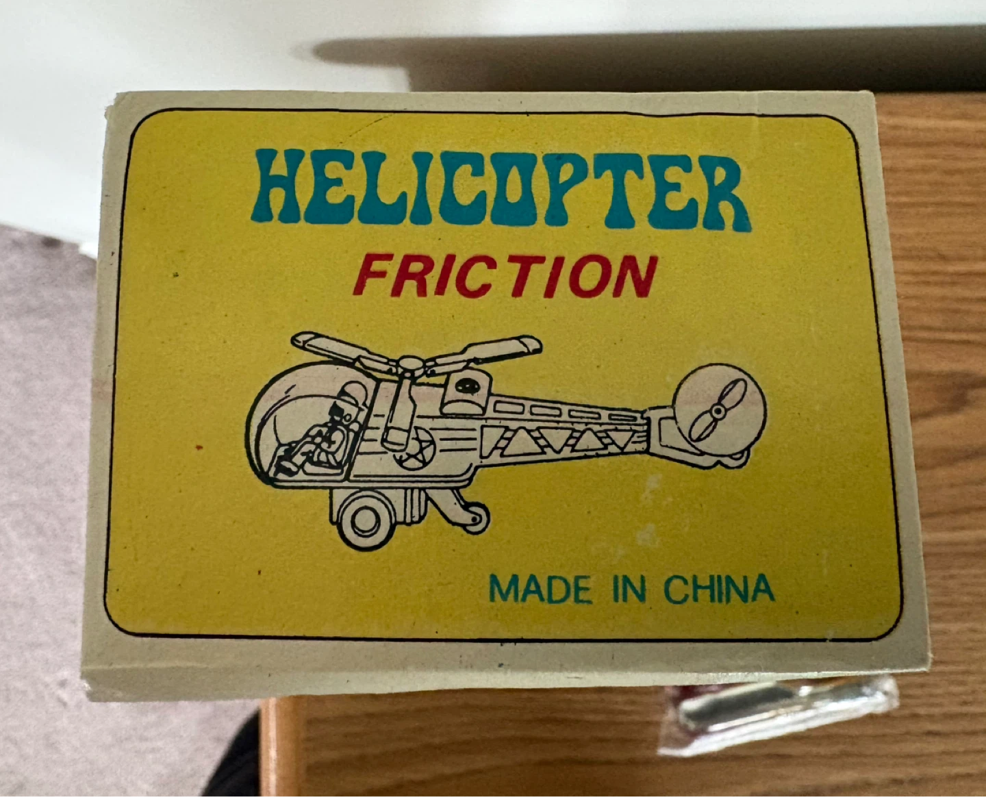 Tin Toy Friction Helicopter Collectable Item - photo 3