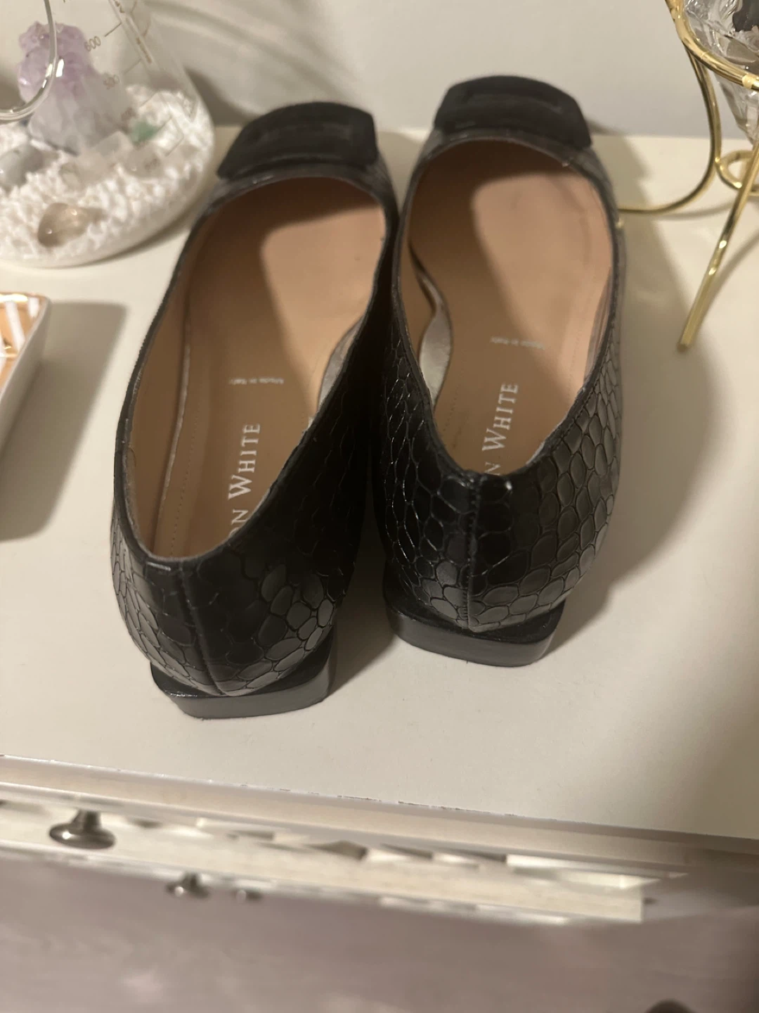Ron White Black Embossed Loafers - photo 4