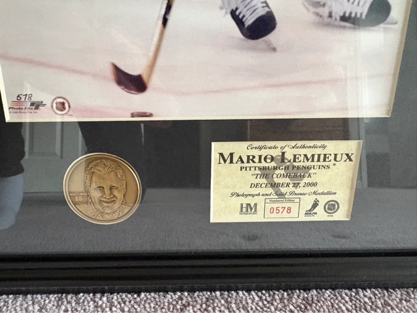 Mario Lemieux "The Comeback" Framed Photograph - photo 2