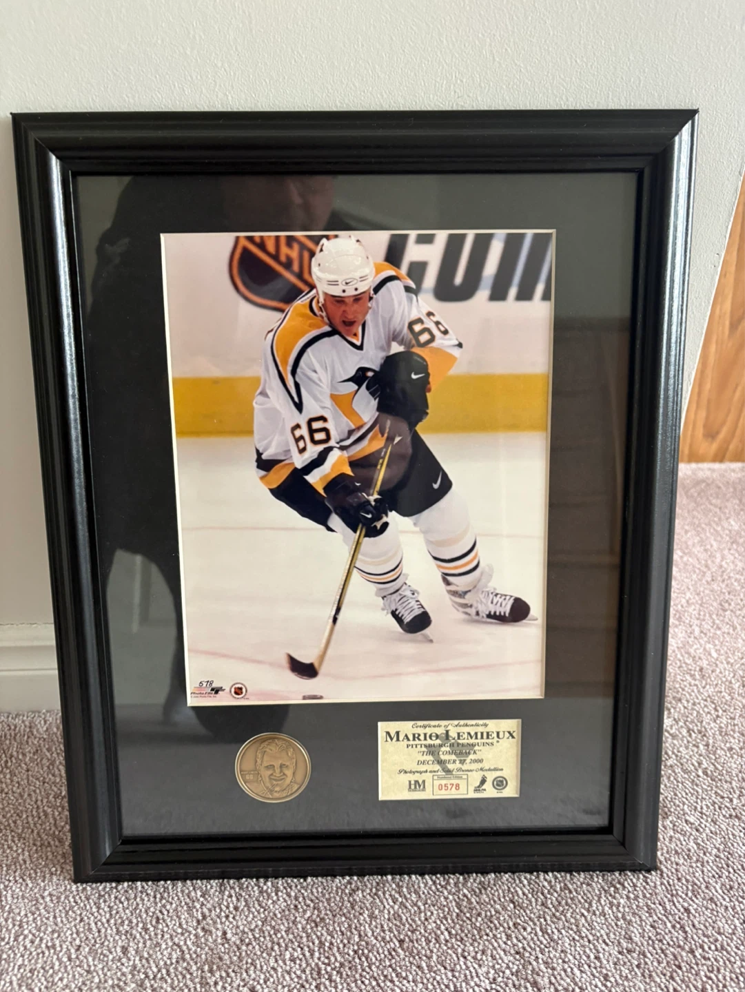 Mario Lemieux "The Comeback" Framed Photograph