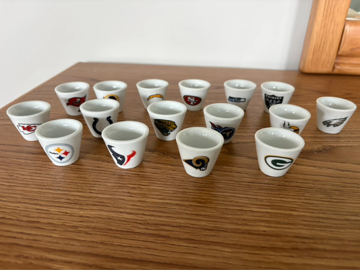 NFL Ceramic Shot Glasses