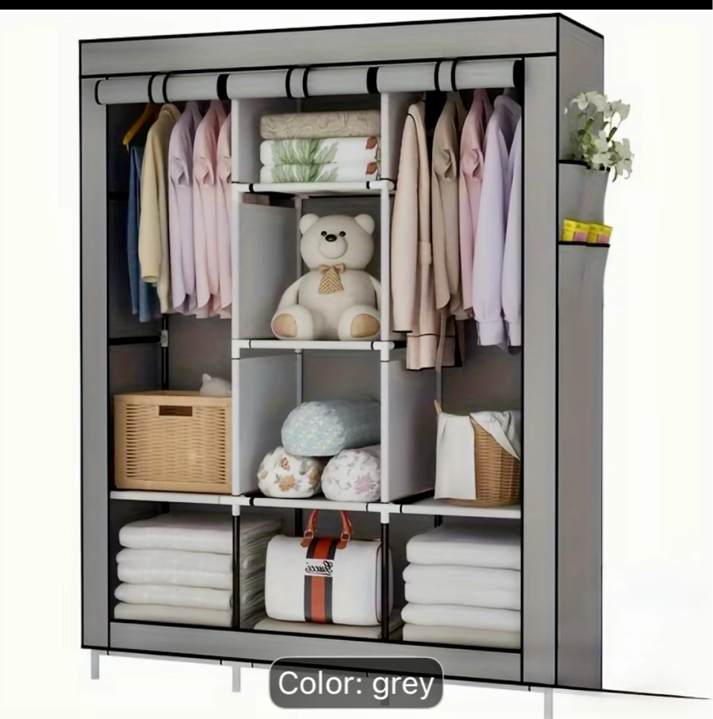 Portable Wardrobe Clothes Storage Organizer