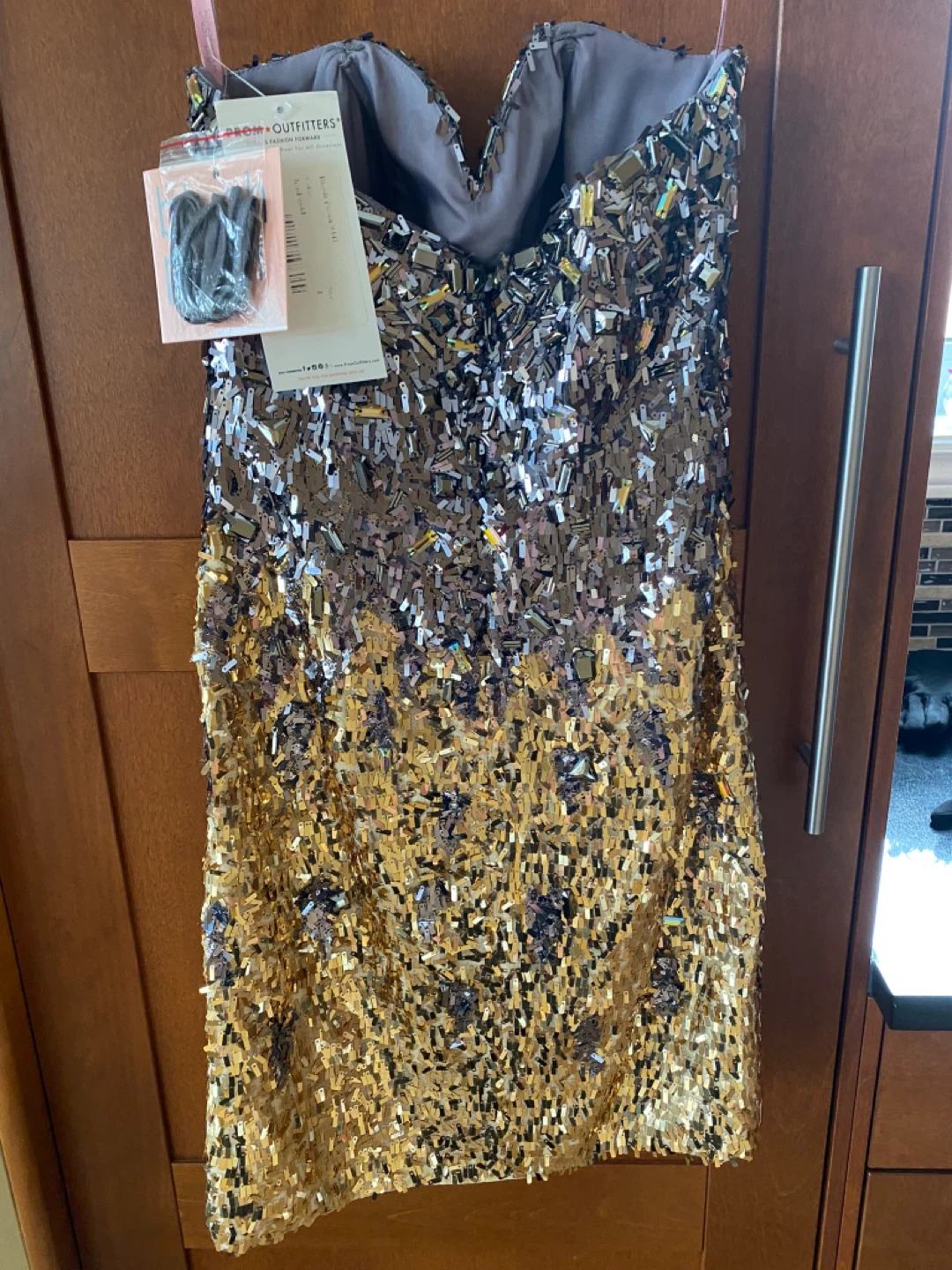 Blush Prom Designer Sequin Strapless Dress Size 4 - photo 3