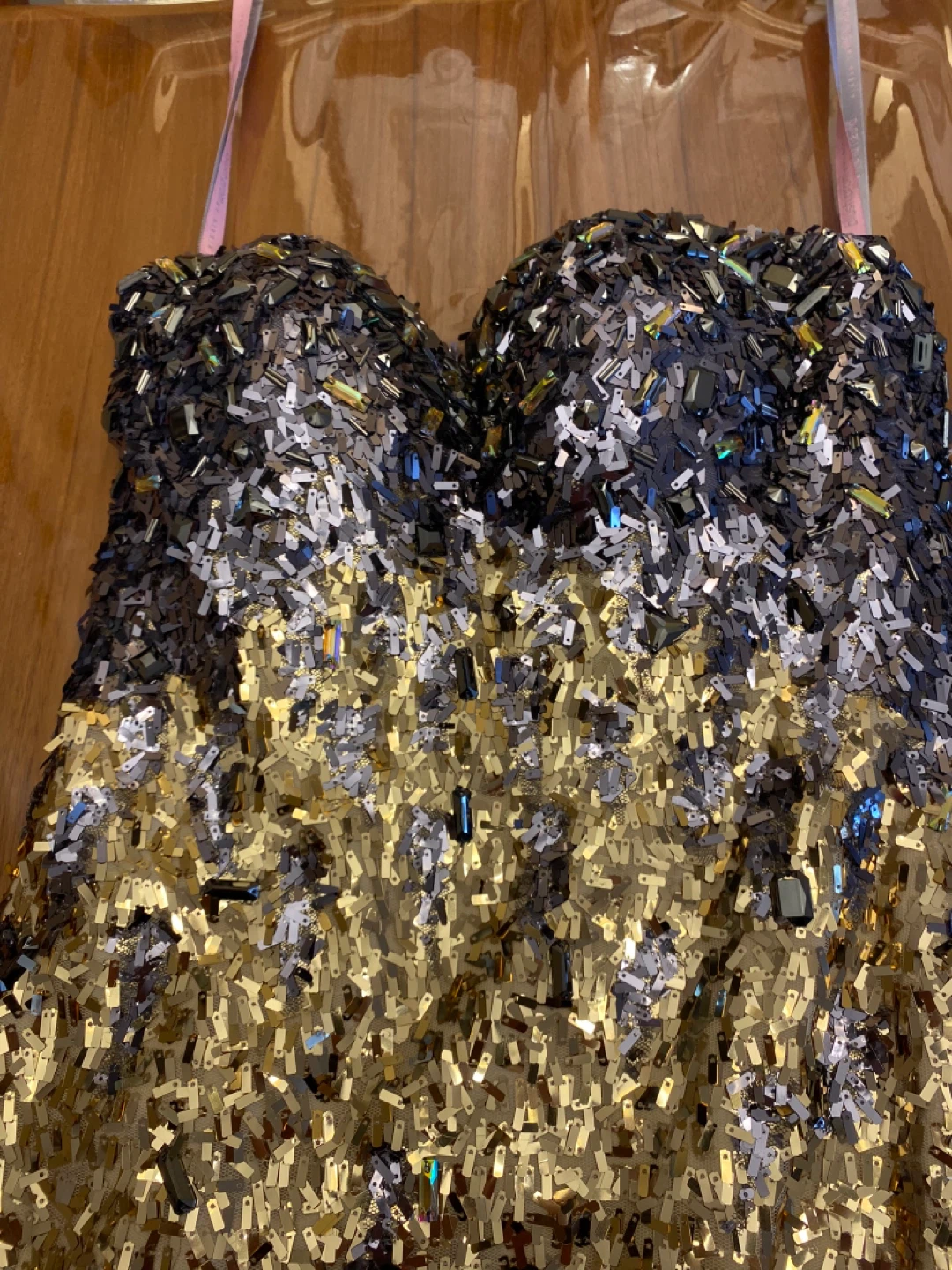 Blush Prom Designer Sequin Strapless Dress Size 4 - photo 2
