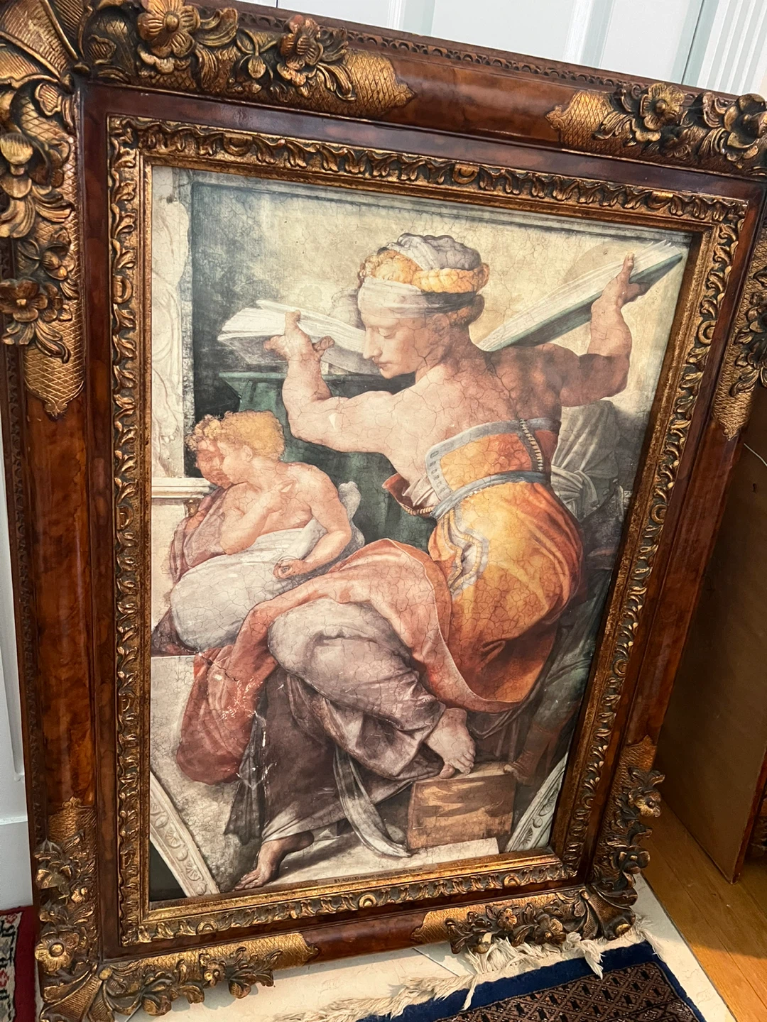 Ornate Framed Landscape Painting