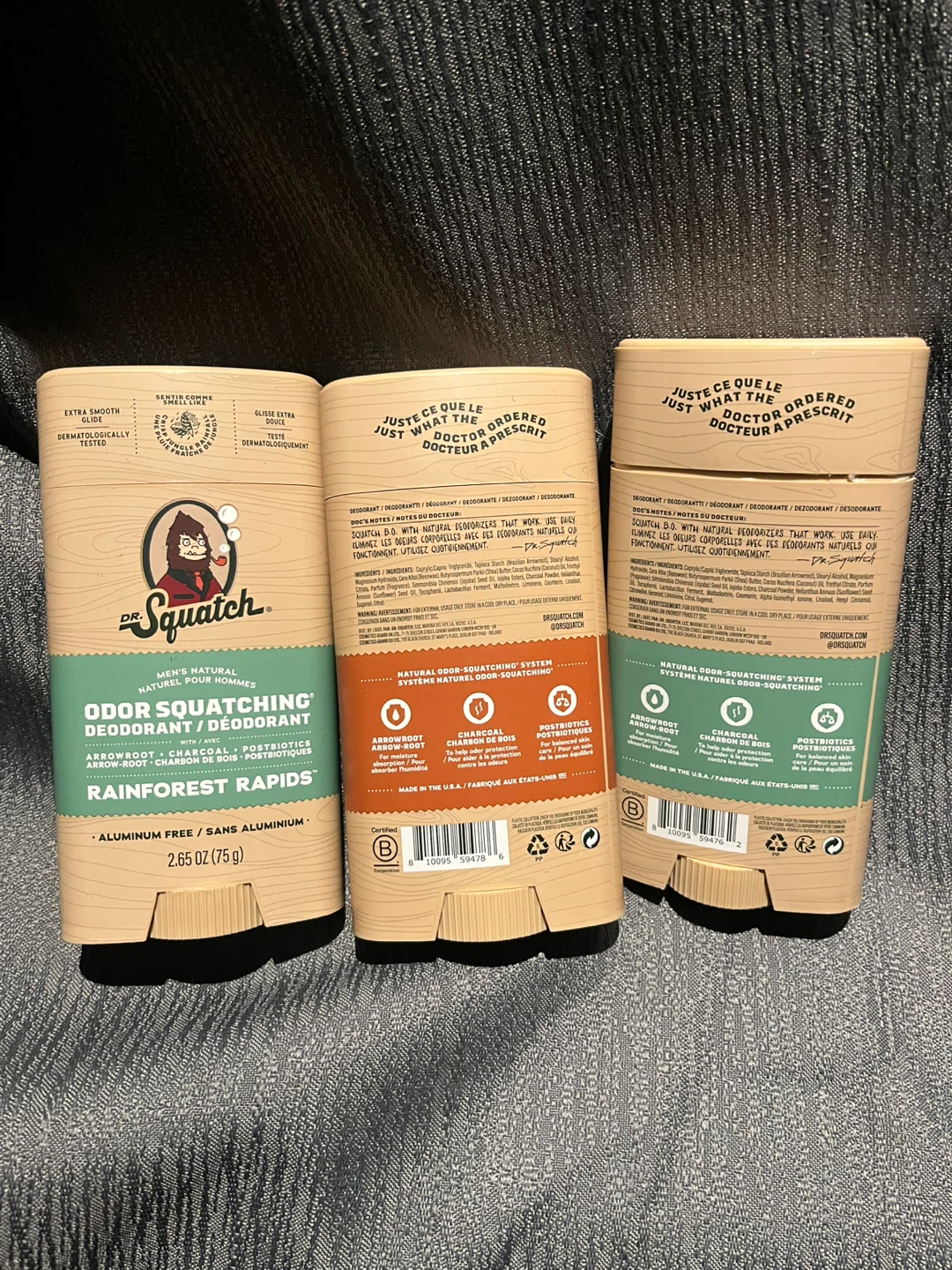 Dr. Squatch Men's  Odor Squatching Deodorant - 2.65 oz (3 Pack) - photo 2