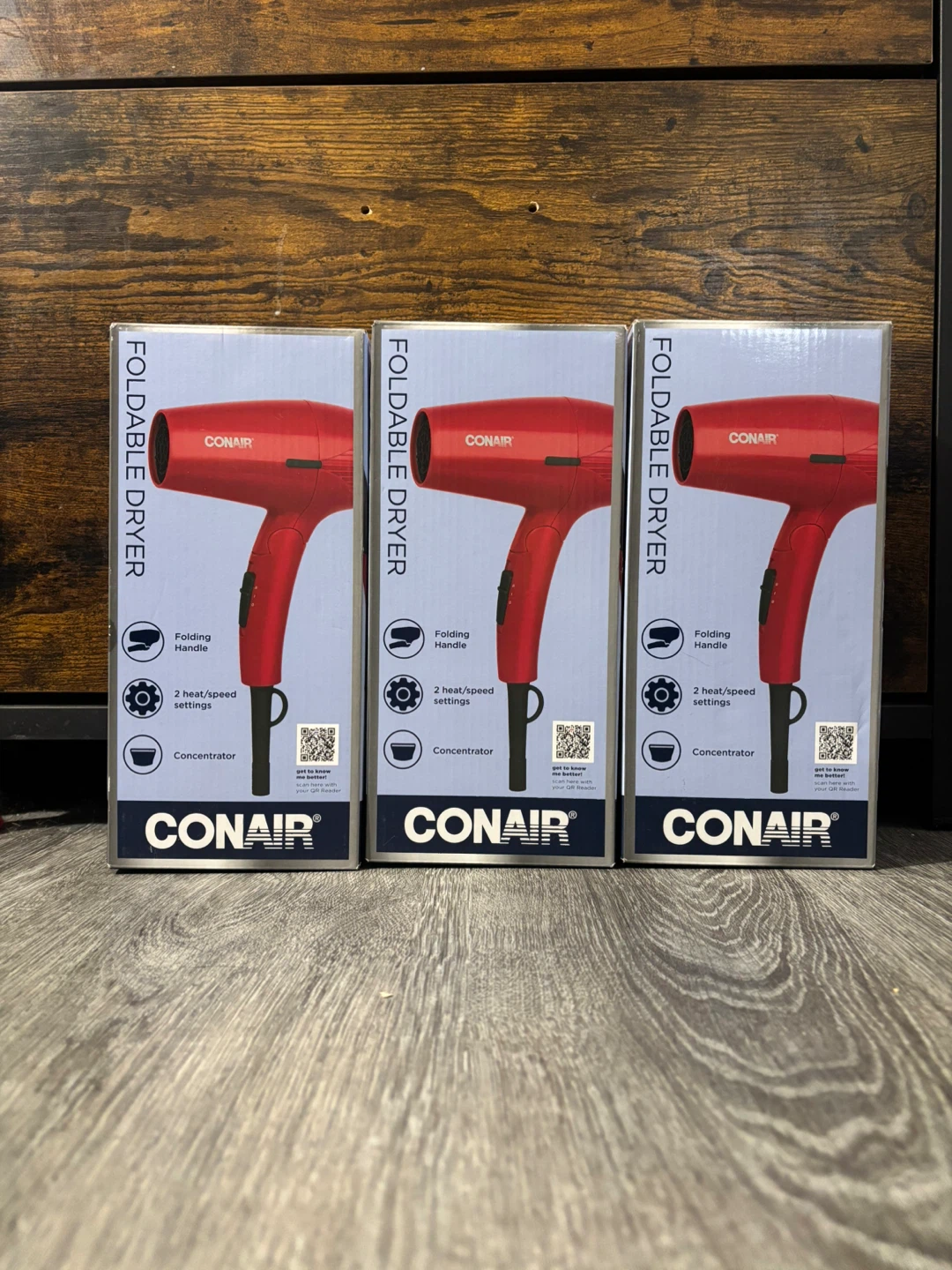 Conair Foldable Hair Dryer - Red