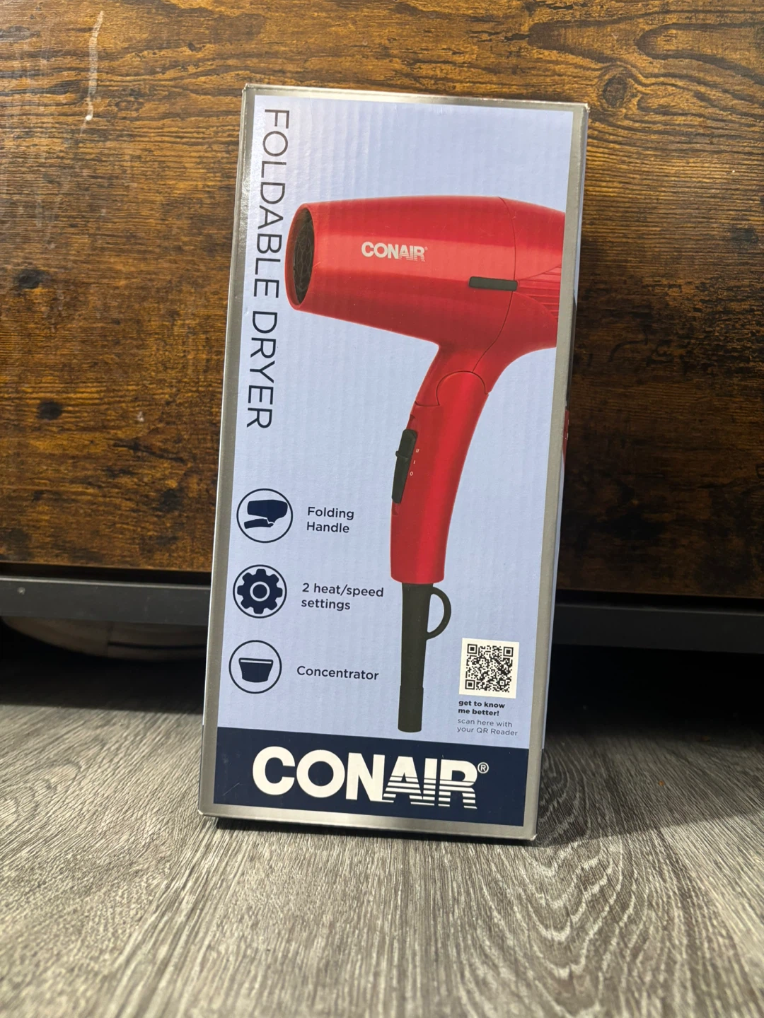 Conair Foldable Hair Dryer - Red - photo 4