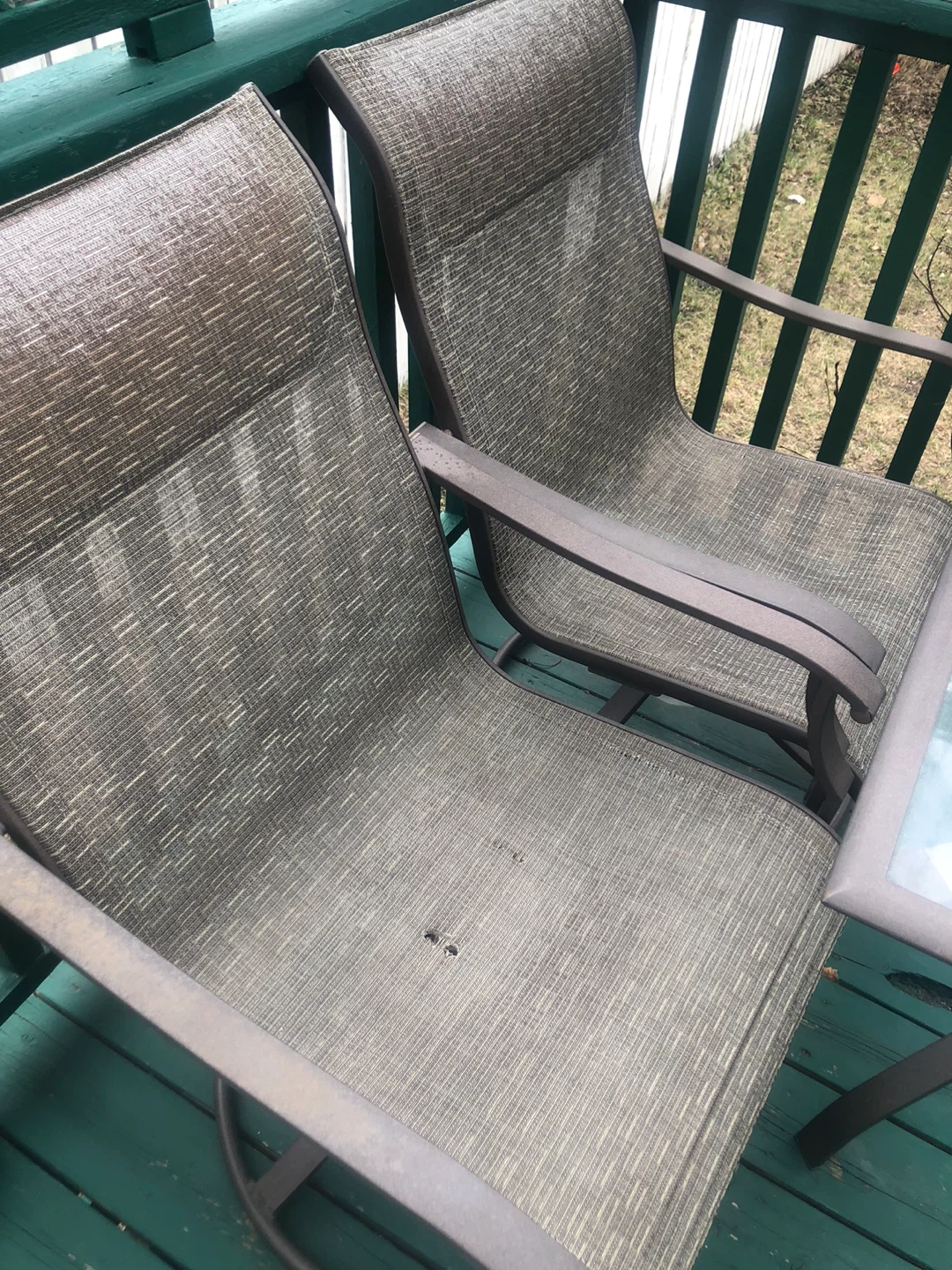 Glass Top Patio Dining Set with 6 Chairs - photo 4