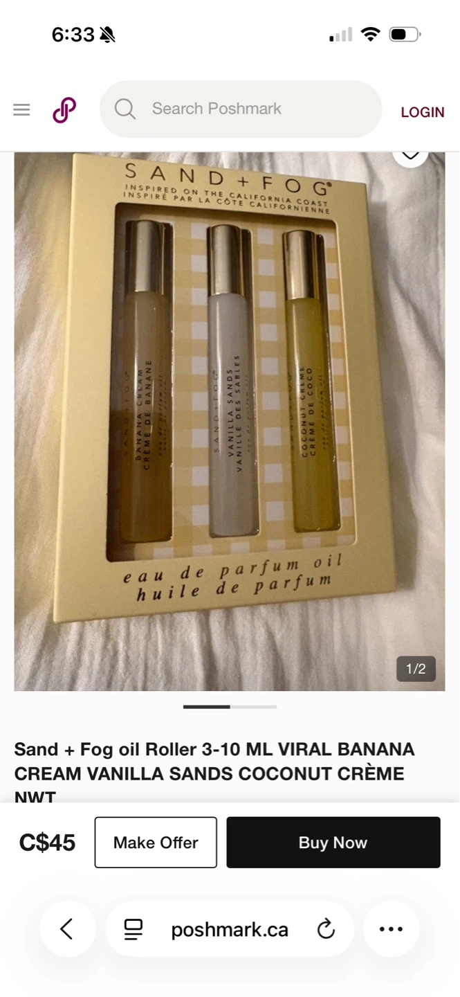 Sand + Fog EDP Summer Set 3 x 10ml Roller Perfume Oil - photo 4