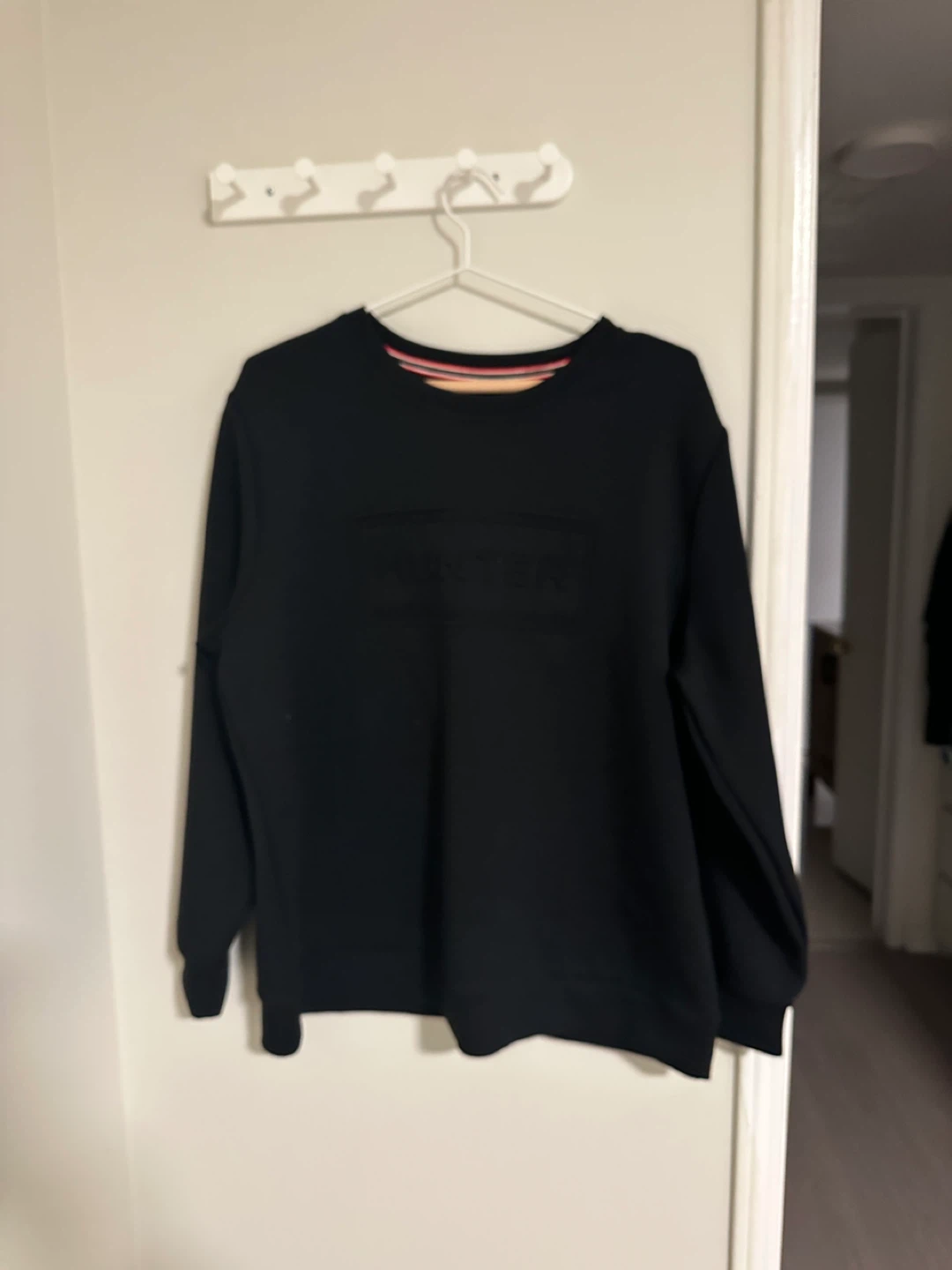 Hunter Black Crewneck Sweatshirt XL/TG