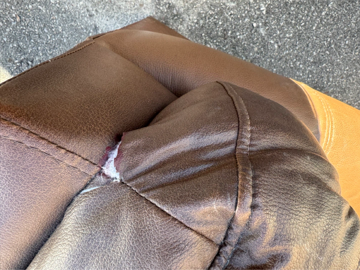Brown Leather sofa - photo 2