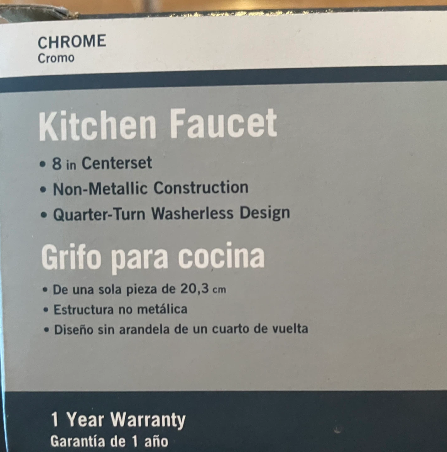 New Chrome Kitchen Faucet - 8 in Center - photo 5