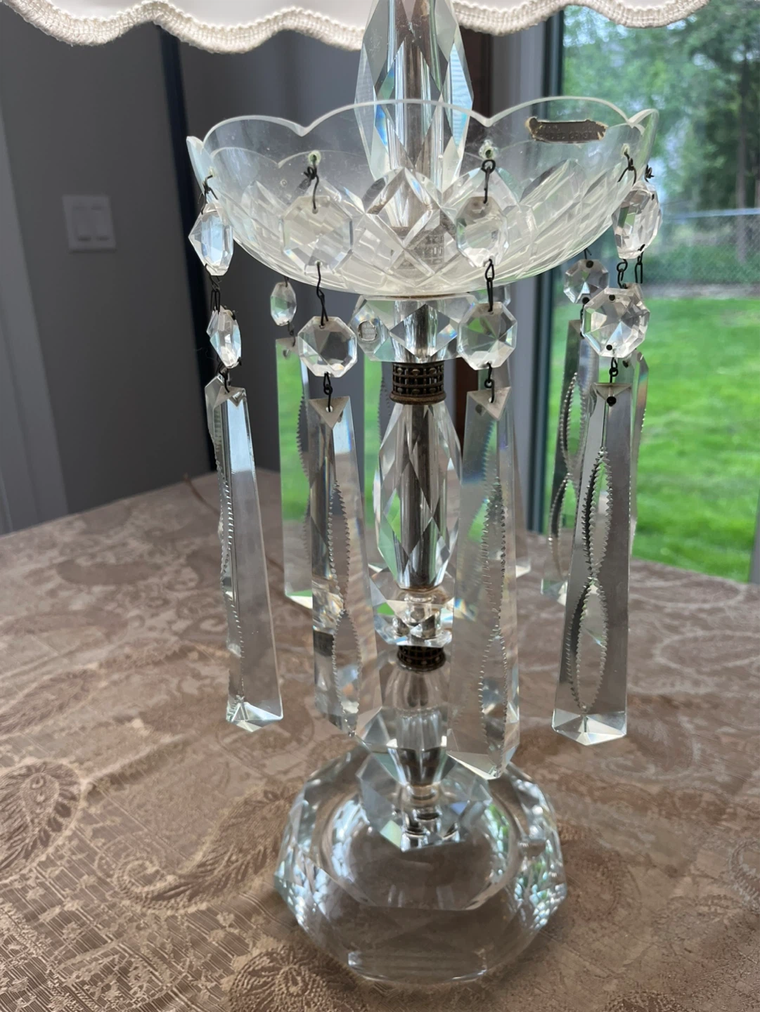 Vintage Crystal Lamp - photo 3