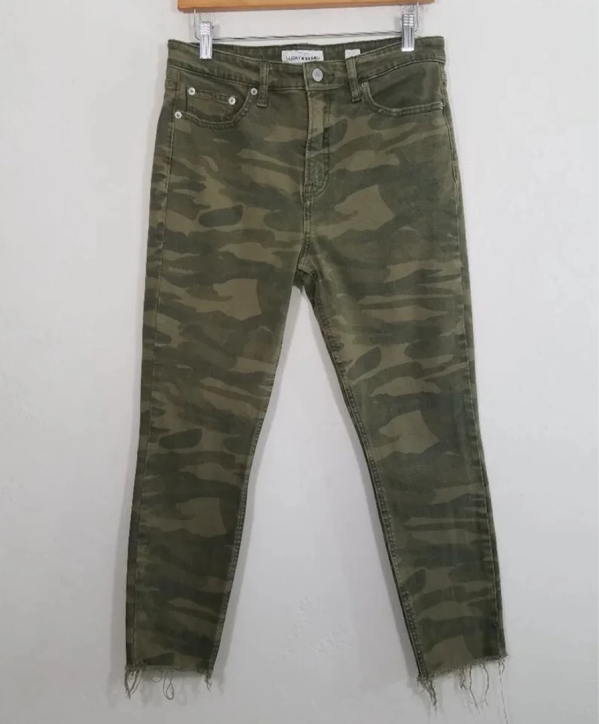 Lucky Brand Bridgette Crop Camo Jeans Size 2