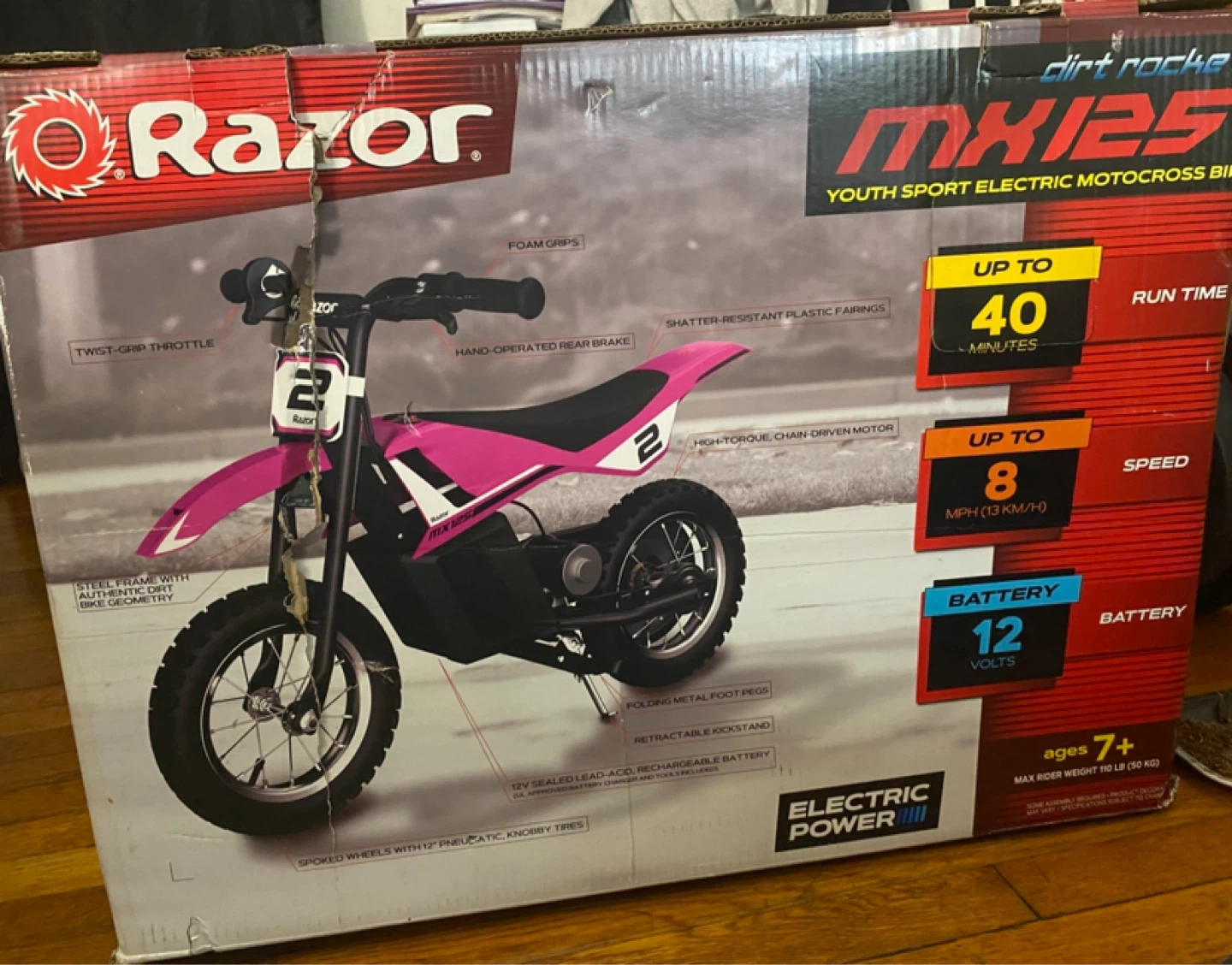 Razor MX125 Youth Sport Electric Motocross Bike - photo 2