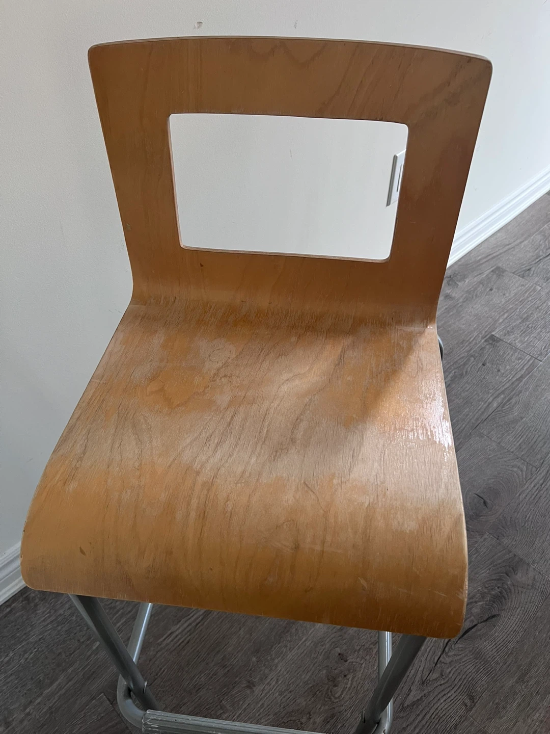Wooden Seat Bar Stool (3 pcs) - photo 3