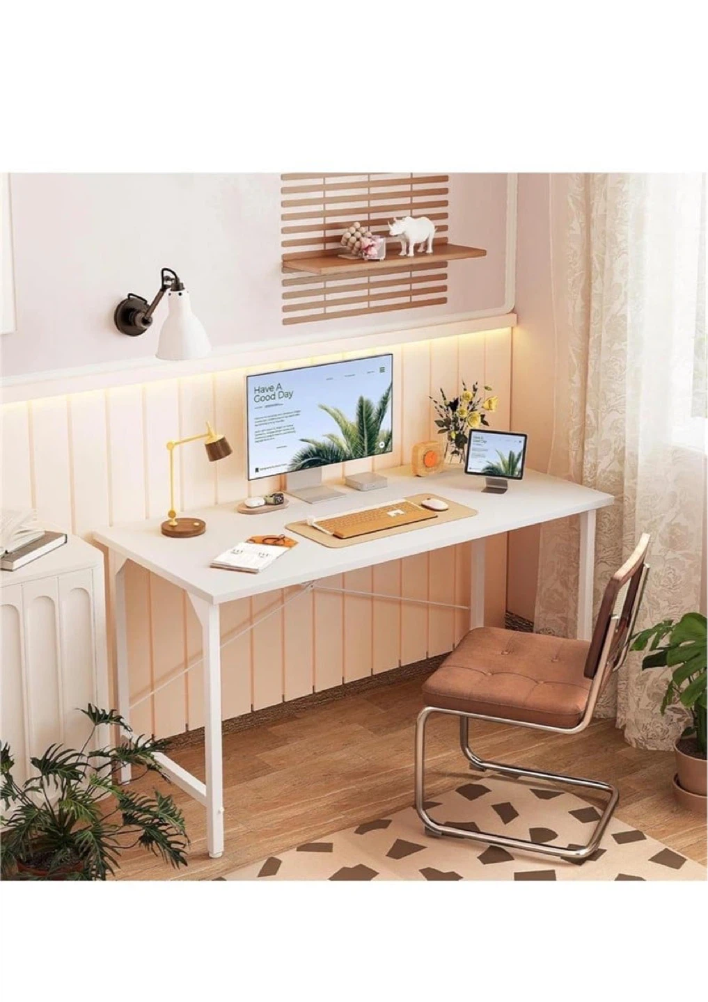 BEXEUE Folding Desk - White - photo 2