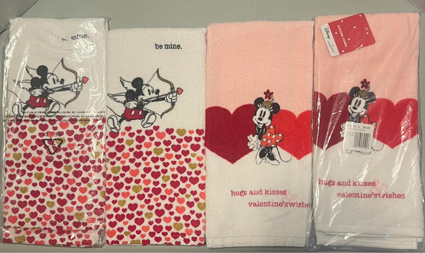 4-Piece Disney Valentine’s Day Kitchen Towel Set