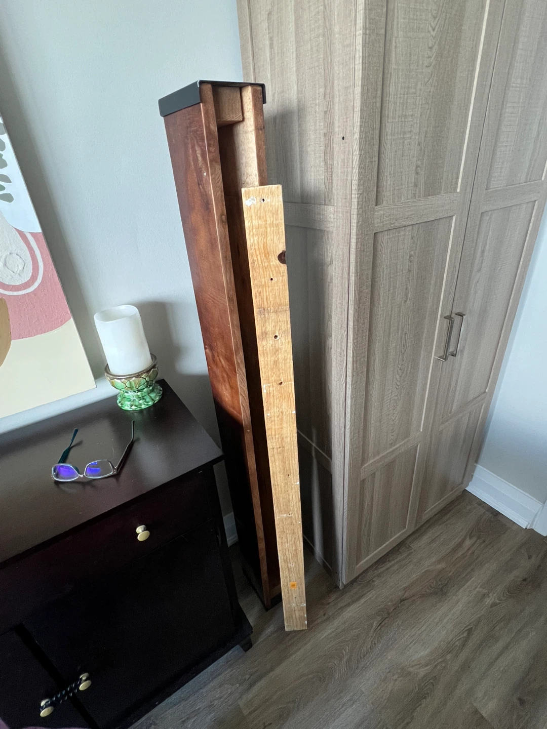 Wooden floating shelf - photo 2