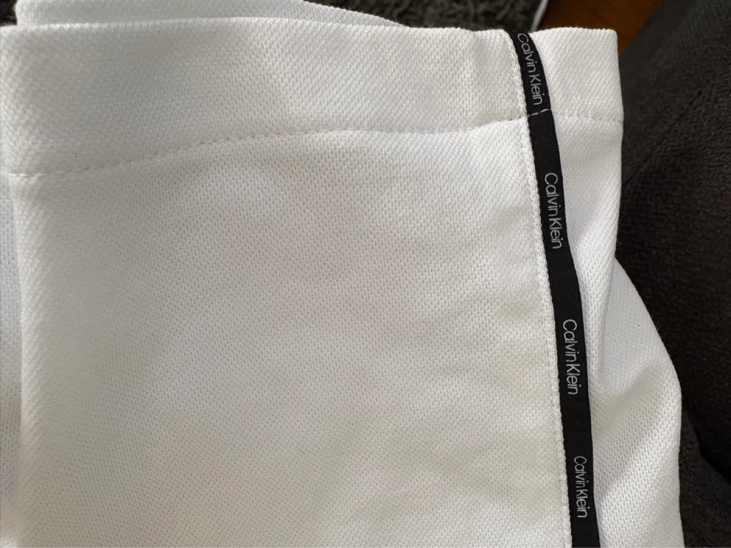 Calvin Klein White Polo Shirt - Size Medium - photo 5