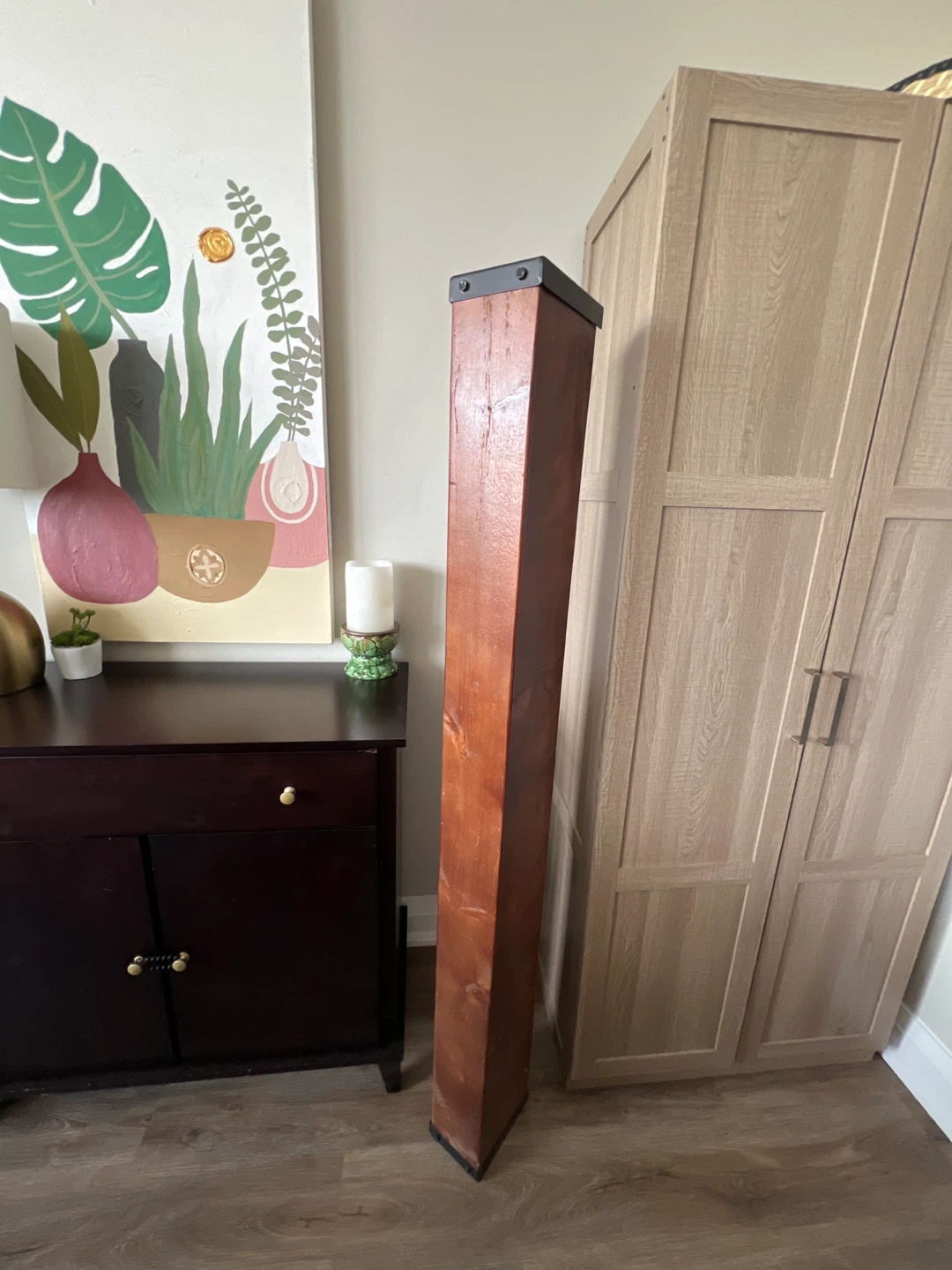 Wooden floating shelf - photo 4
