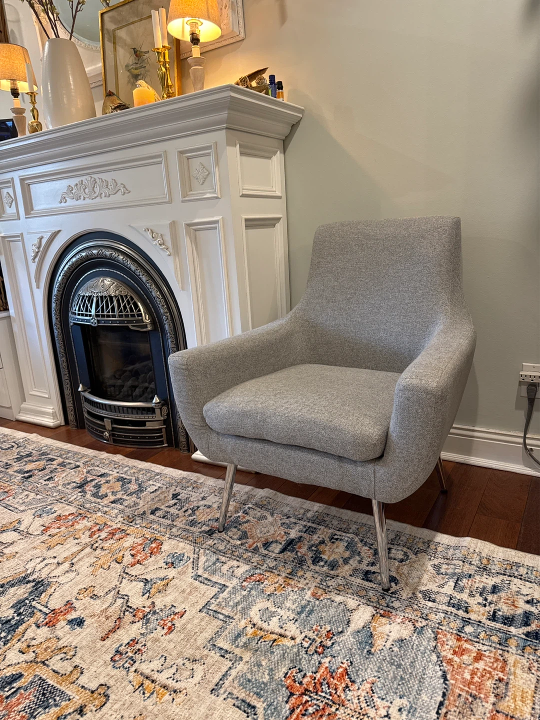 Grey Accent Chair