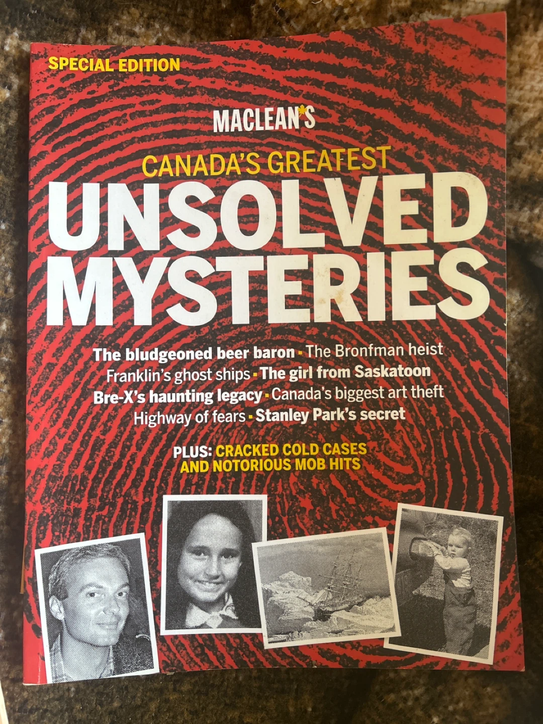 Maclean's Canada's Greatest Unsolved Mysteries Magazine