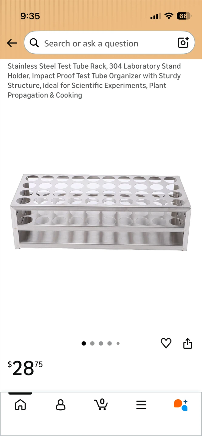 Stainless Steel Test Tube Rack Holder - photo 3