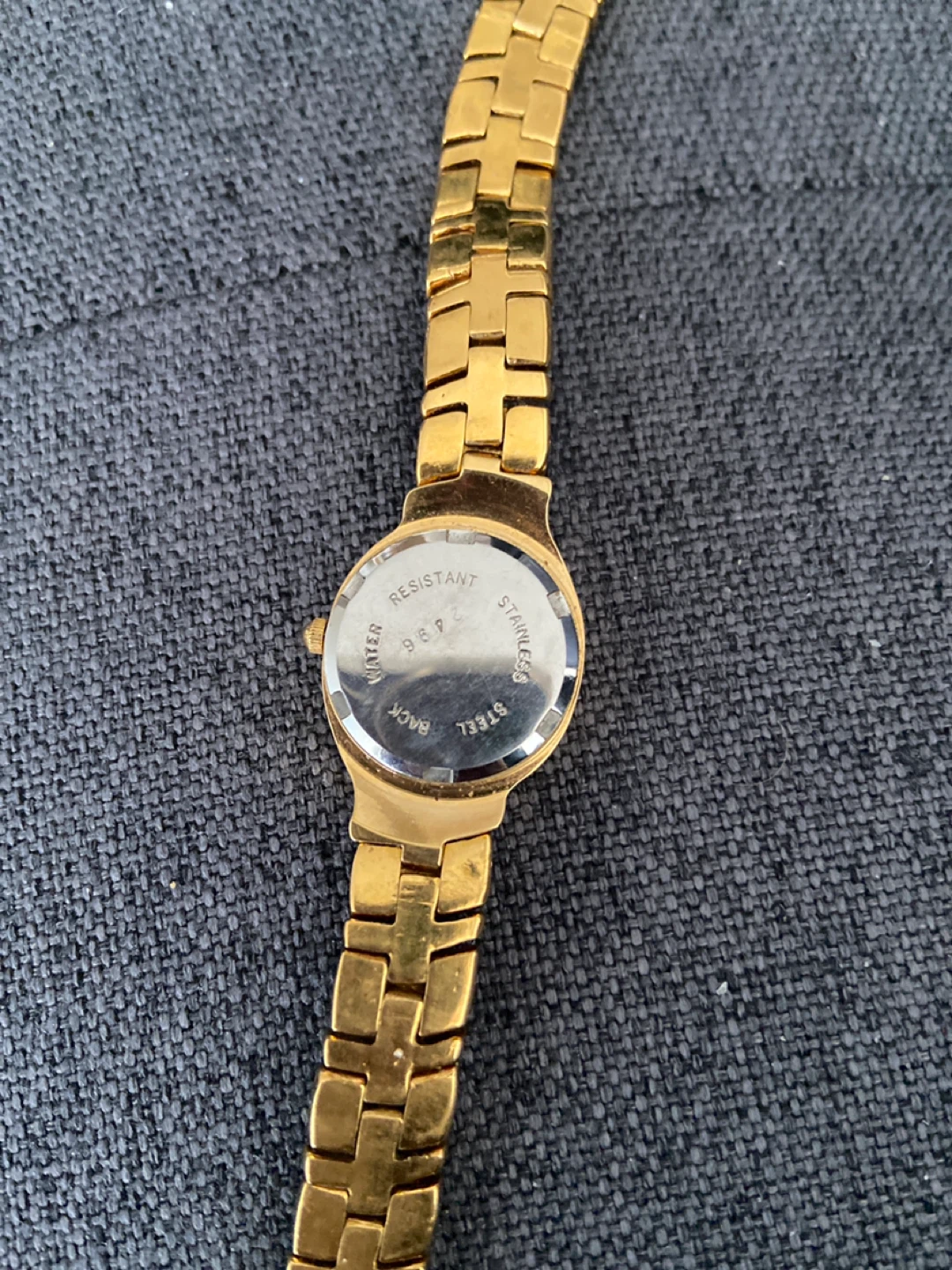 Bob Mackie Gold Plate Quartz Watch with Rhinestones - photo 3