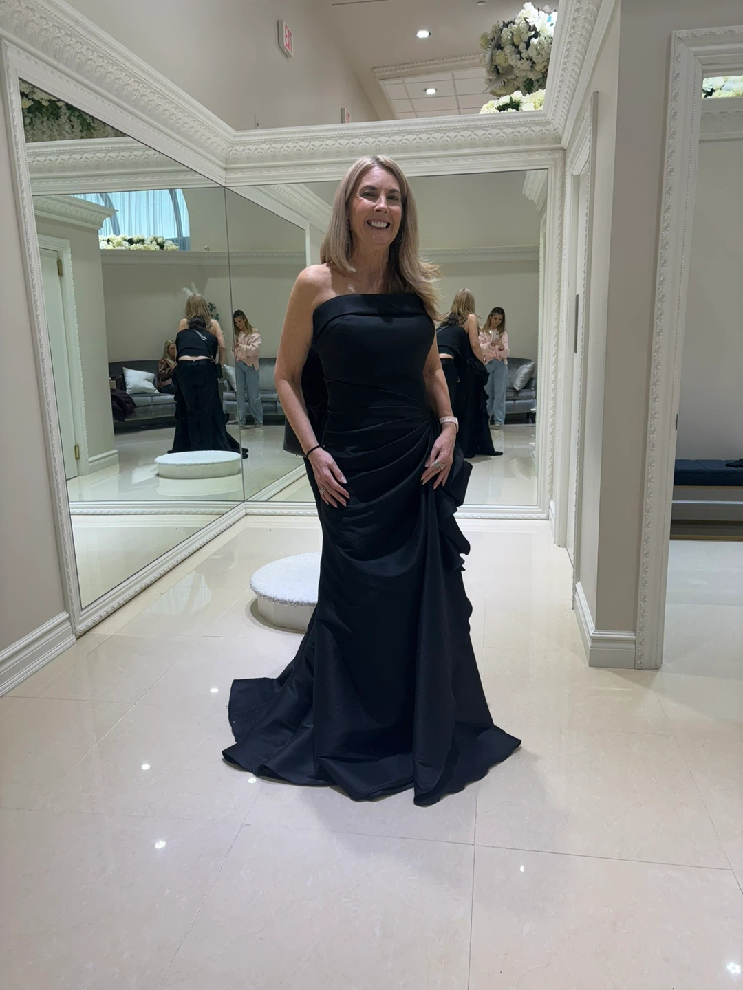 Black Terani Couture Strapless Gown - photo 3