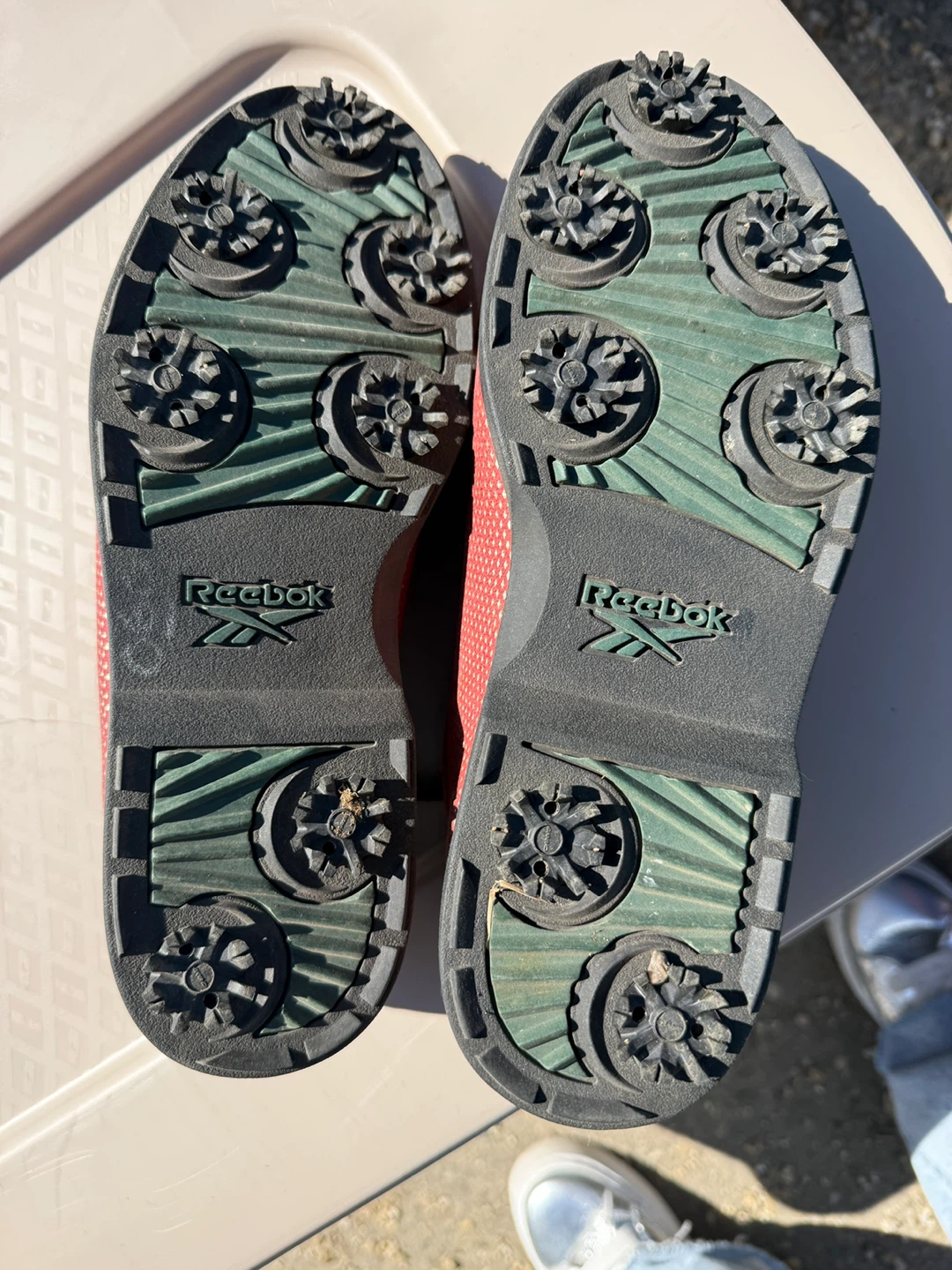 Reebok women’s Red Golf Shoes Size 8 - photo 3