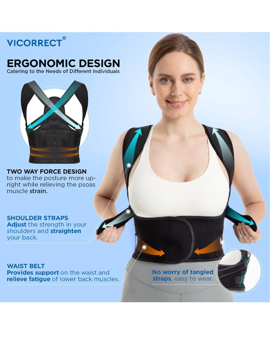 New Back Brace, Posture Corrector, Size Large - photo 5
