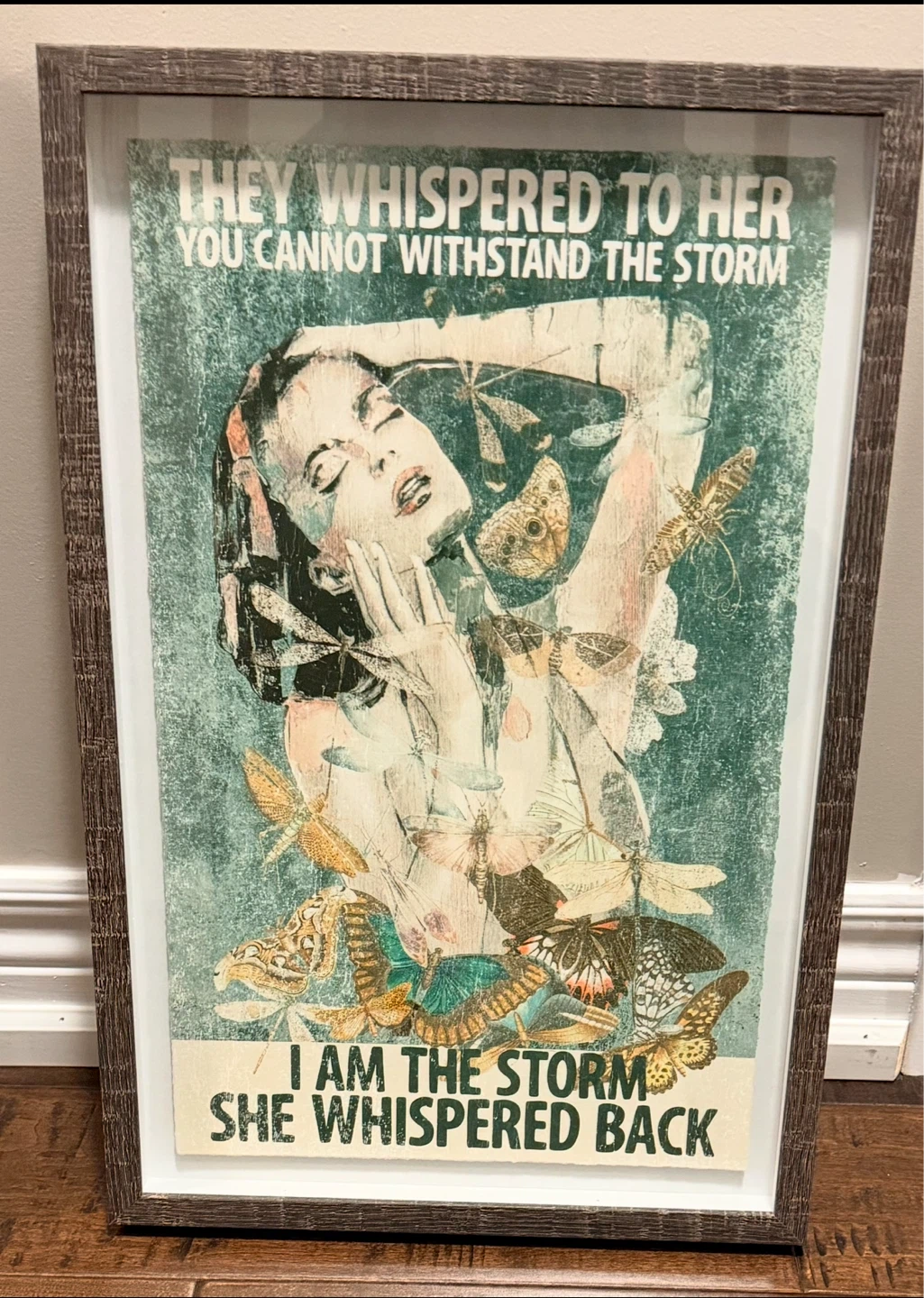 Framed Empowerment Art – “I Am The Storm” (HomeSense)