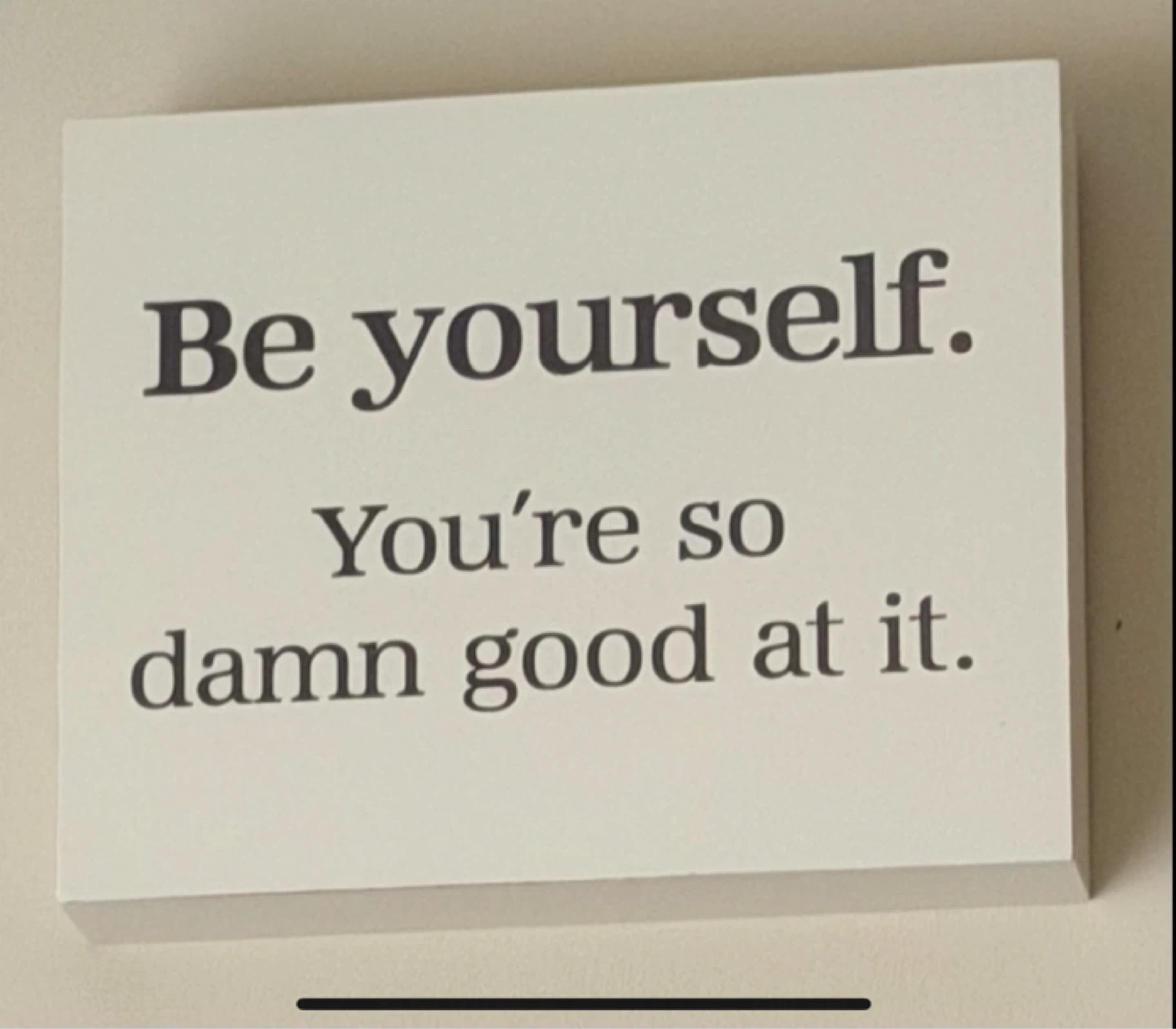 ✨ Cheeky & Bold Decor – "Be Yourself" Box Sign (HomeSense)