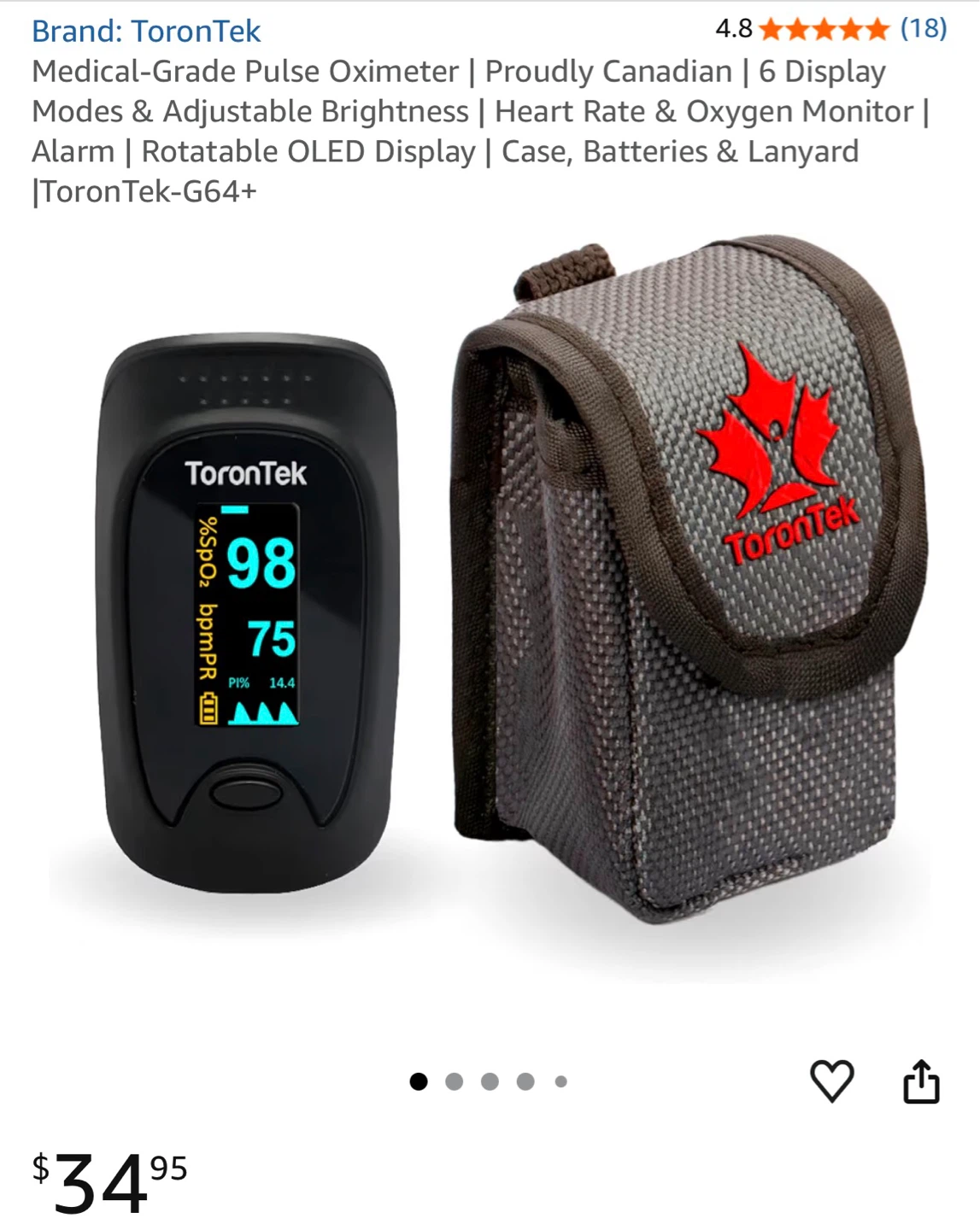 ToronTek Pulse Oximeter - photo 2