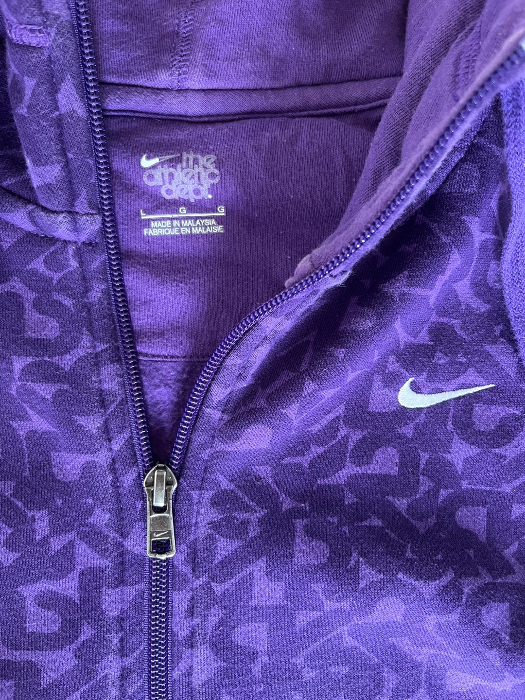Nike Women's Purple All-Over Print Full-Zip Hoodie - photo 3