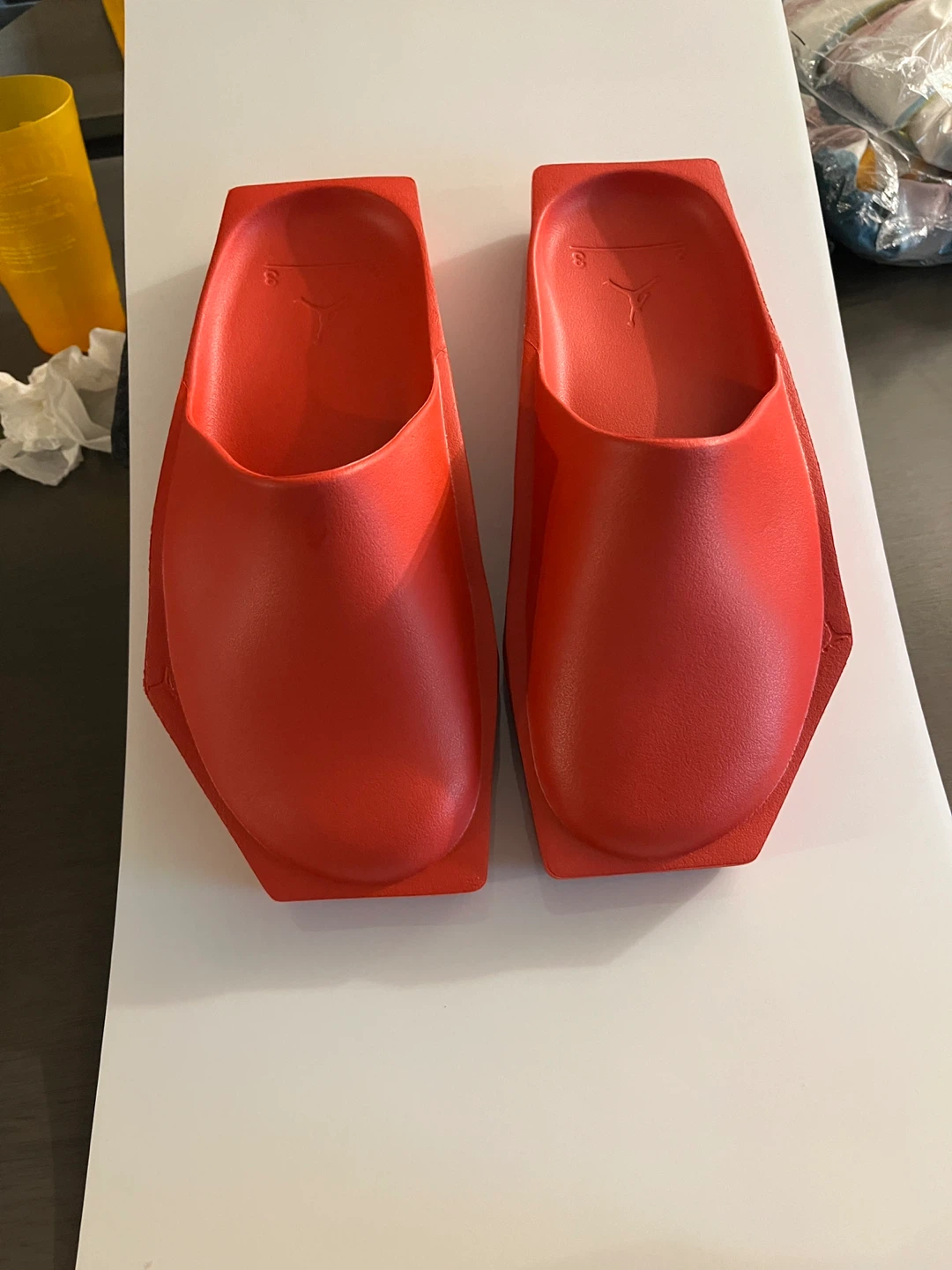 Red Jordan Closed Toe Hex Slides - photo 2