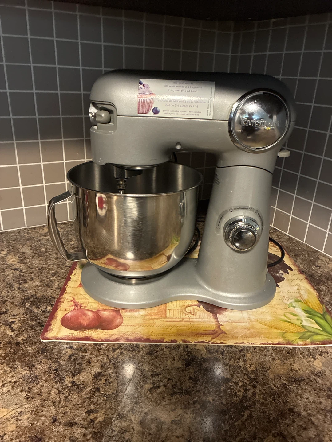 Cuisinart Stand Mixer 500W Silver 5.2L Bowl