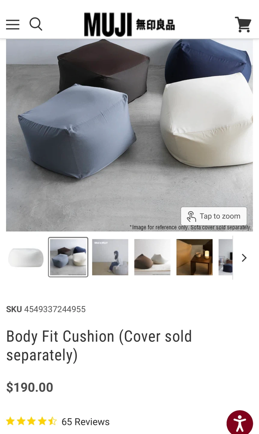 MUJI Body Fit Cushion - photo 3